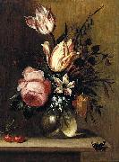 Hans Bollongier Flowers in a Vase oil painting